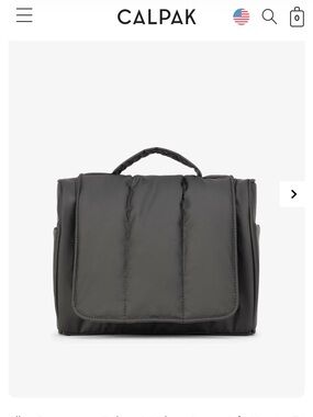 Calpak Luka Hanging Toiletry Bag in Matte Black